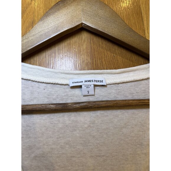 Standard James Perse T-Shirt Size 2 – Soft Cotton Classic Crewneck Premium Minim - Picture 6 of 7